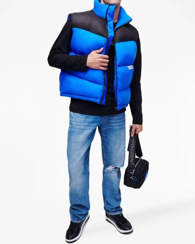 Karl Lagerfeld Jeans Gewatteerd jack Blauw