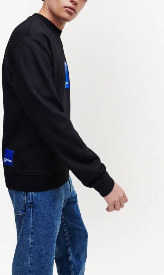 Karl Lagerfeld Jeans Sweater van biologisch katoen Zwart