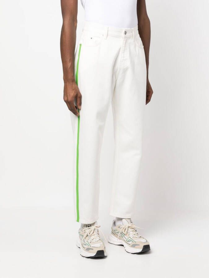 Karl Lagerfeld Jeans met contrasterende afwerking Wit