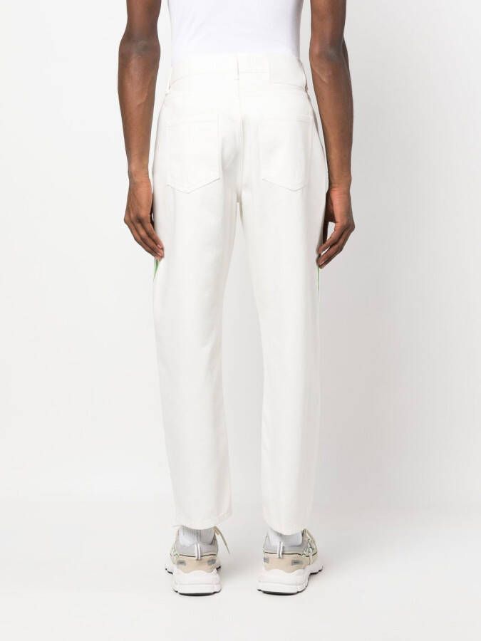 Karl Lagerfeld Jeans met contrasterende afwerking Wit