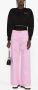 Karl Lagerfeld Jeans met wijde pijpen Roze - Thumbnail 2