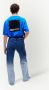 Karl Lagerfeld Jeans Straight jeans met ombré-effect Blauw - Thumbnail 5