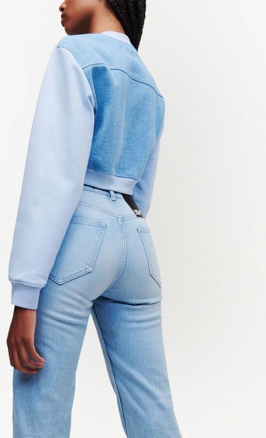 Karl Lagerfeld Jeans Sweater met logoprint Blauw