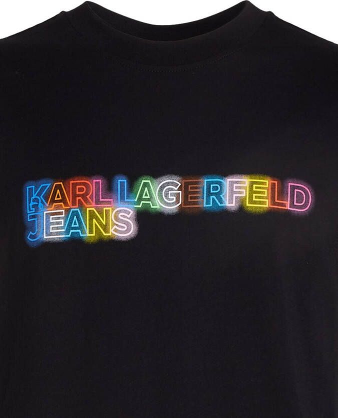 Karl Lagerfeld Jeans Tanktop met print Zwart