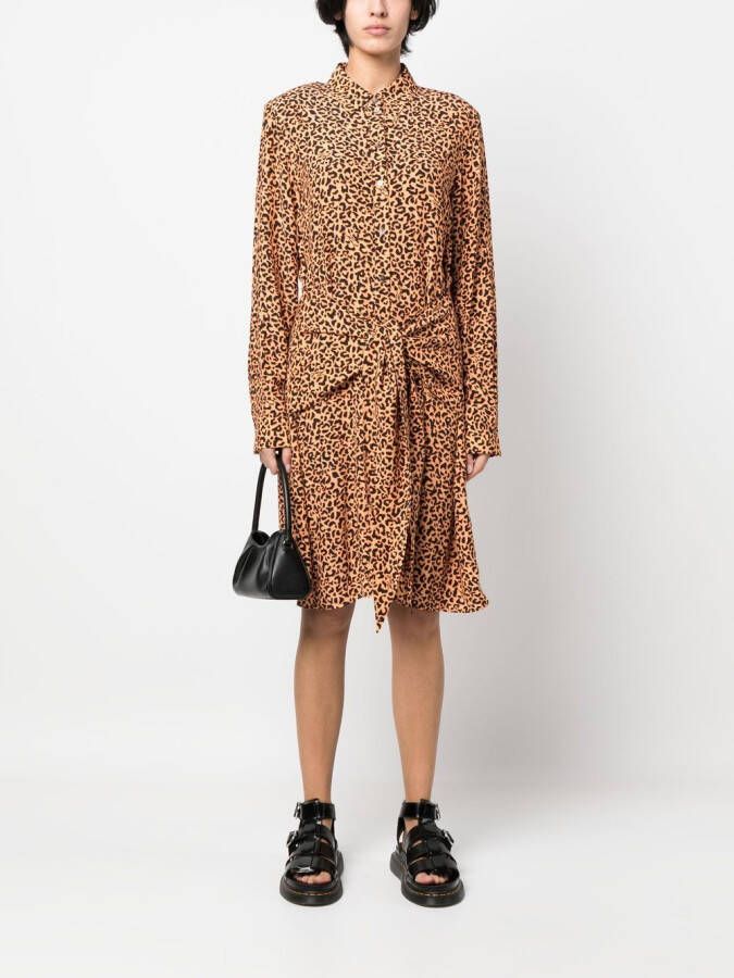 Karl Lagerfeld Jurk met luipaardprint Oranje