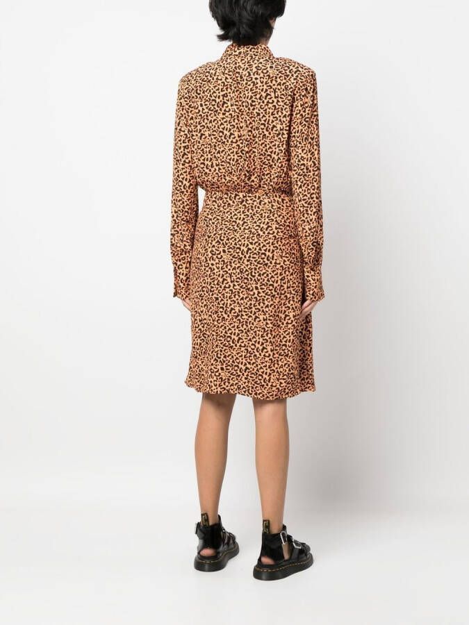 Karl Lagerfeld Jurk met luipaardprint Oranje