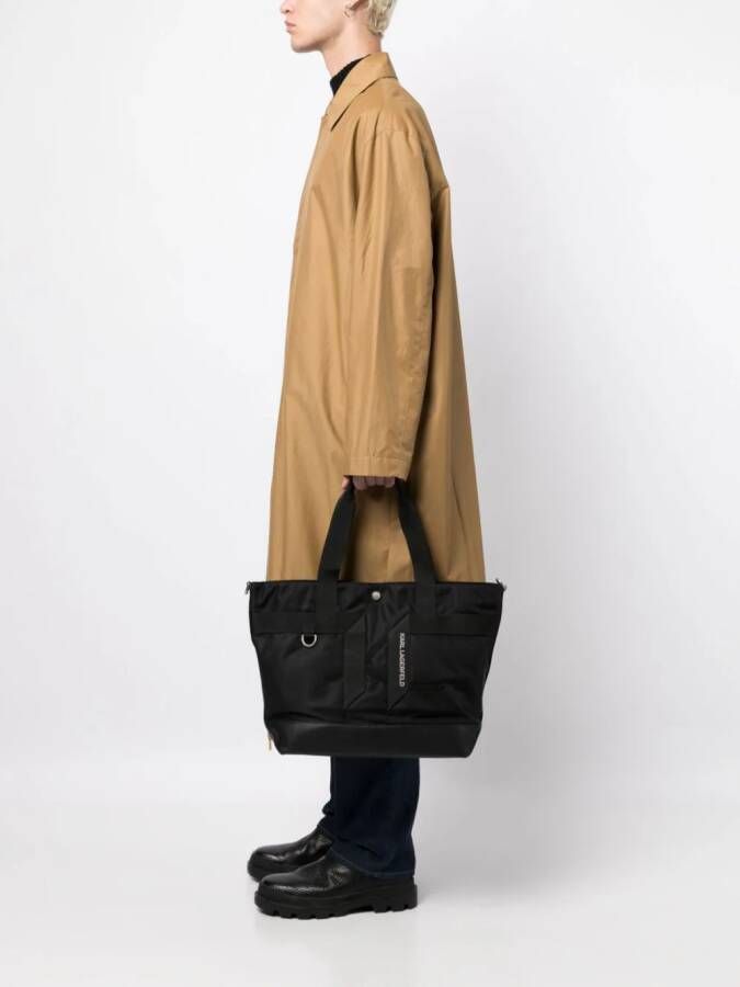 Karl Lagerfeld KFold shopper met logo-reliëf Zwart