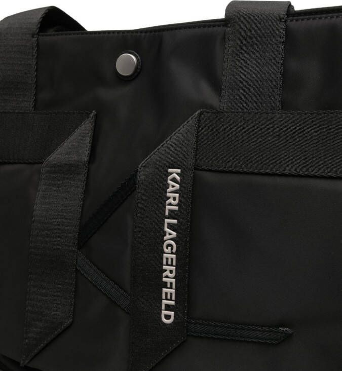 Karl Lagerfeld KFold shopper met logo-reliëf Zwart