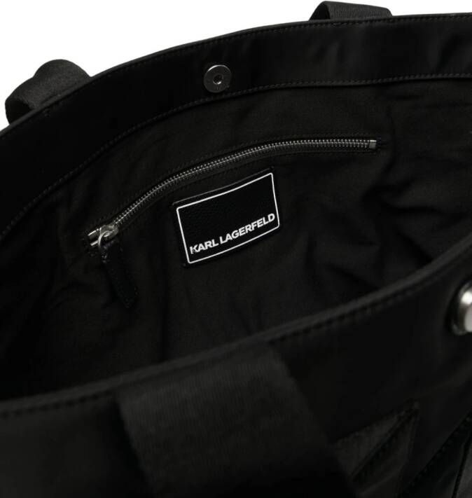 Karl Lagerfeld KFold shopper met logo-reliëf Zwart
