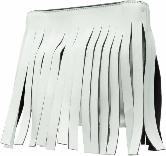Karl Lagerfeld K Fringe hobo kleine tas Groen