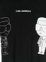 Karl Lagerfeld Kids T-shirt met print Zwart - Thumbnail 3