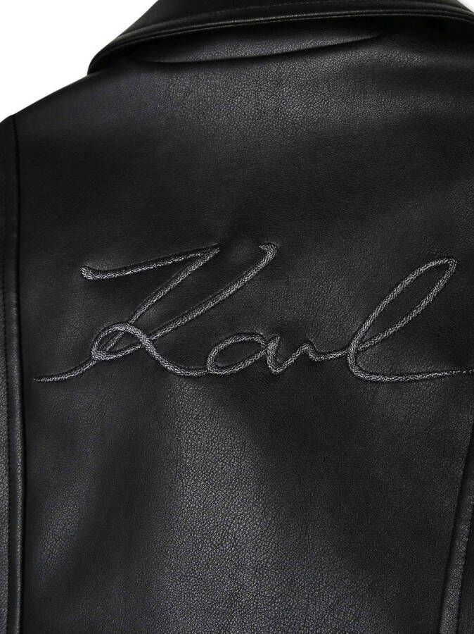 Karl Lagerfeld Kids Jack met geborduurd logo Zwart