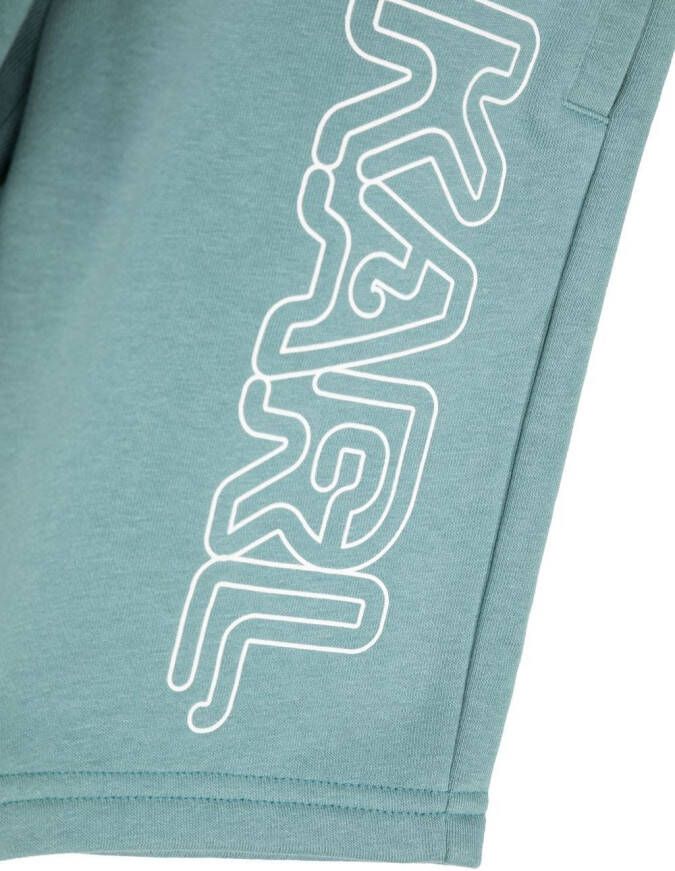 Karl Lagerfeld Kids Trainingsshorts met logoprint Groen