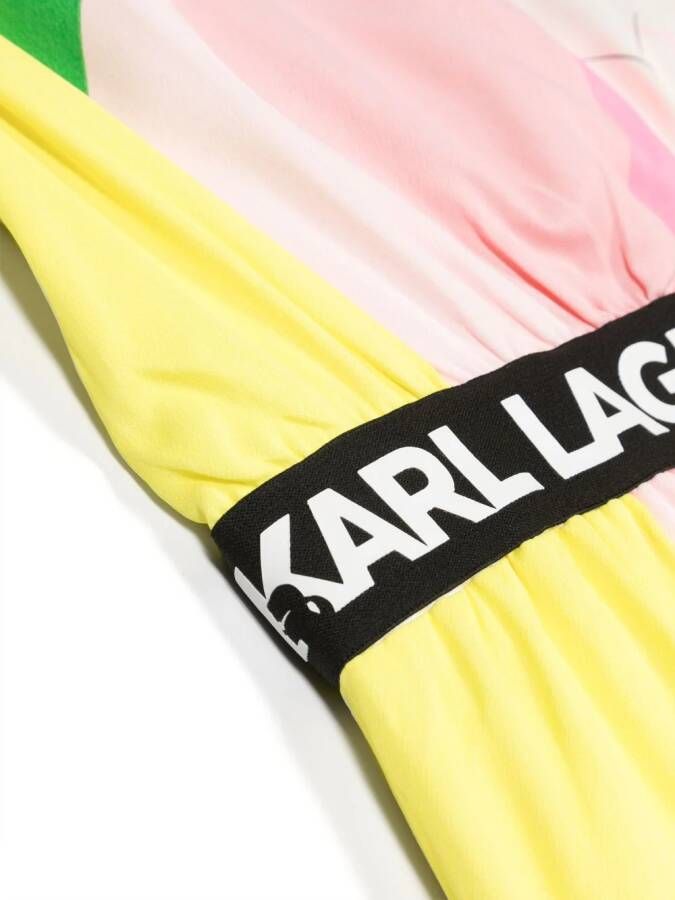 Karl Lagerfeld Kids Mouwloze jurk Roze