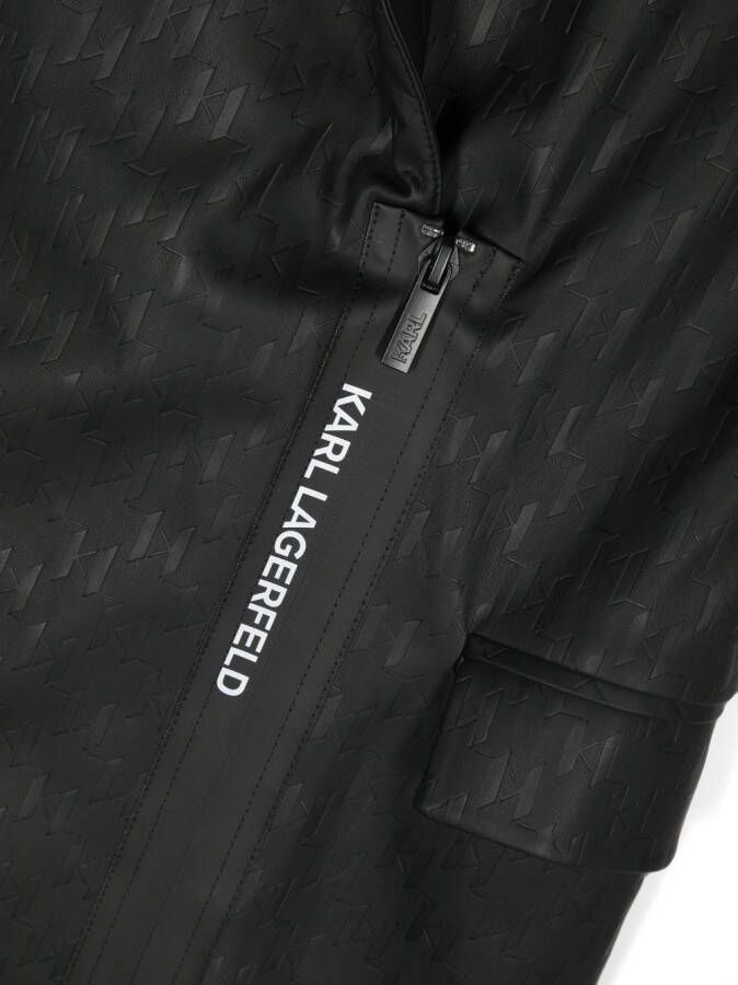 Karl Lagerfeld Kids Mouwloze midi-jurk Zwart