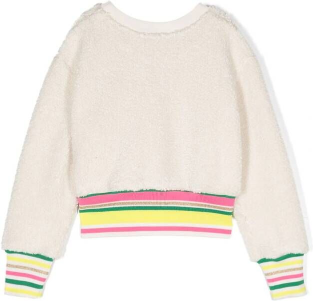 Karl Lagerfeld Kids Sweater met geborduurd logo Wit