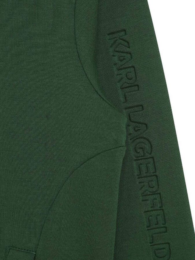 Karl Lagerfeld Kids Sweater met logoprint Groen