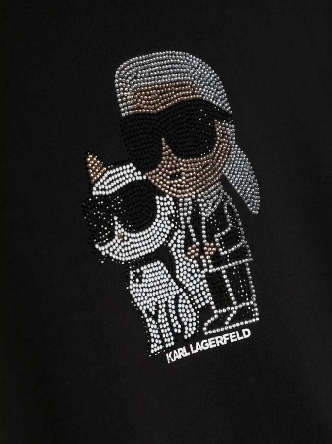 Karl Lagerfeld Kids Sweaterjurk met Ikonik Zwart