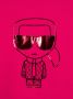 Karl Lagerfeld Kids Sweaterjurk met Karl patroon Roze - Thumbnail 3