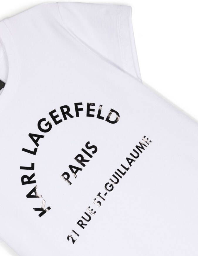Karl Lagerfeld Kids T-shirt met print Wit