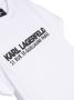 Karl Lagerfeld Kids T-shirt met rits Wit - Thumbnail 3