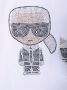 Karl Lagerfeld Kids T-shirt met studs Wit - Thumbnail 3