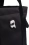 Karl Lagerfeld Ikon shopper met rits Zwart - Thumbnail 4