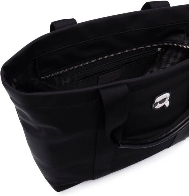 Karl Lagerfeld Ikon shopper met rits Zwart