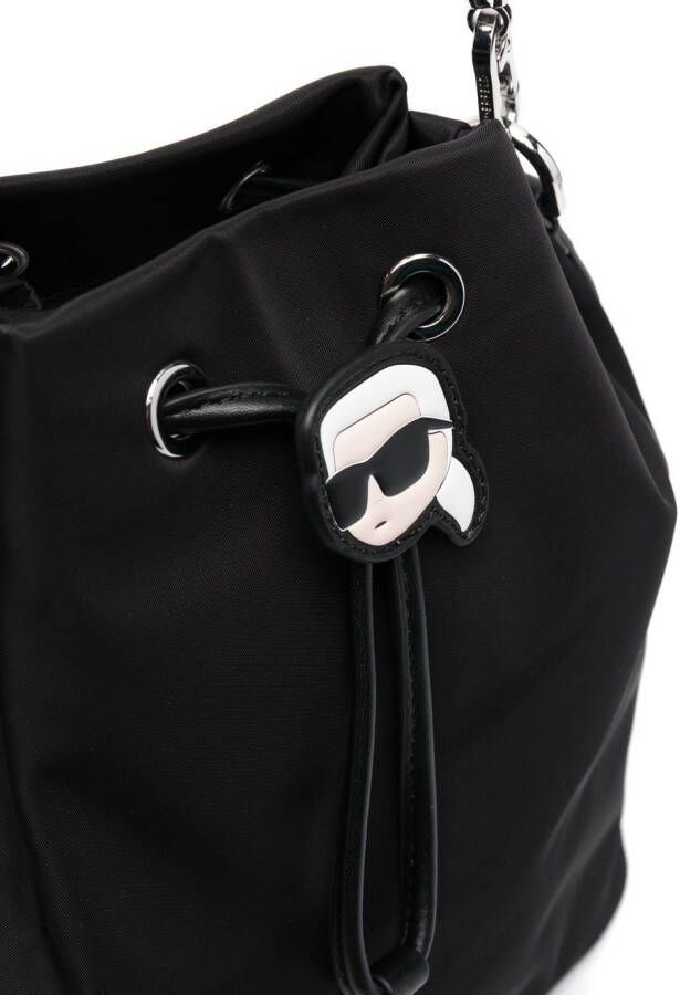 Karl Lagerfeld K Ikonik bucket-tas Zwart