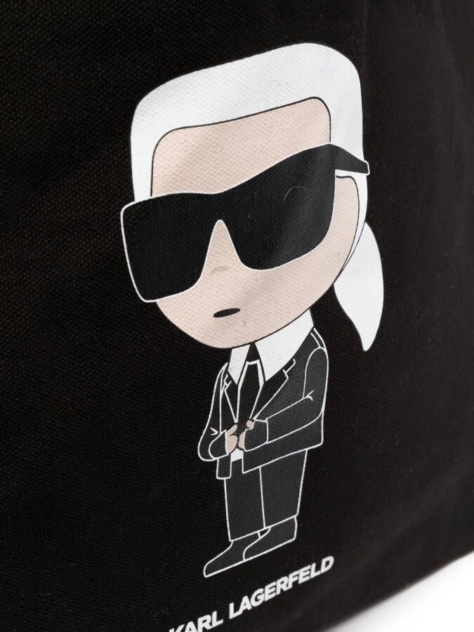 Karl Lagerfeld Ikonik shopper met logoprint Zwart