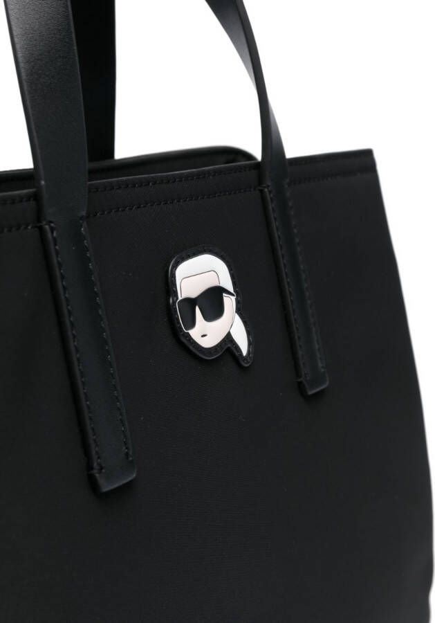 Karl Lagerfeld Ikonik shopper met geknoopt detail Zwart