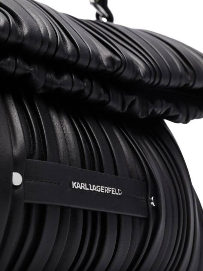 Karl Lagerfeld K Kushion geplooide tas Zwart