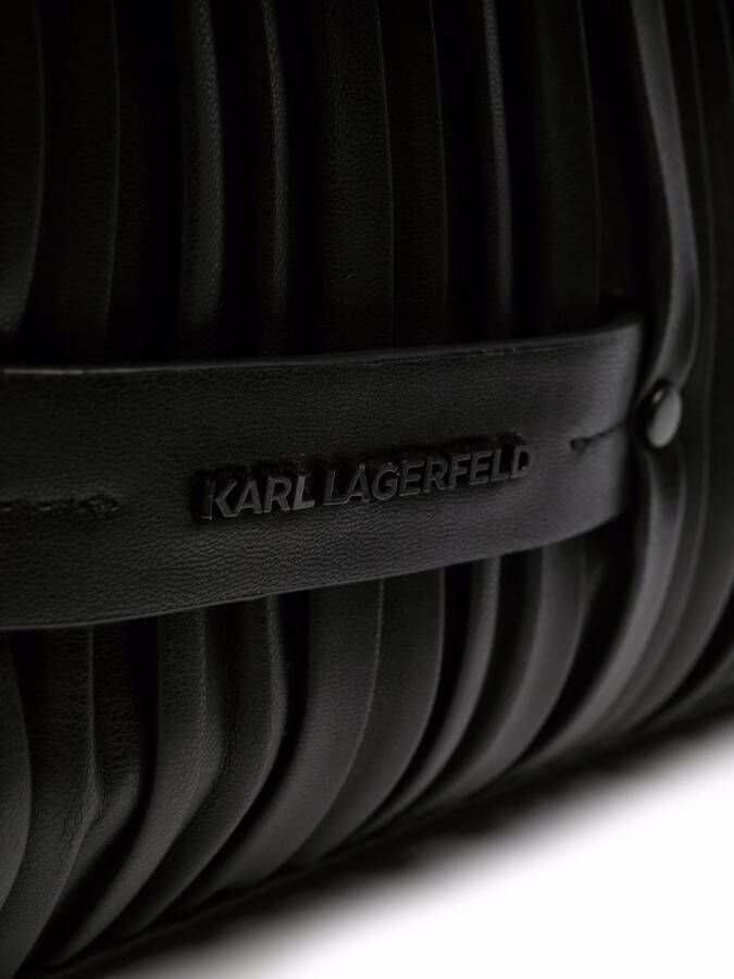 Karl Lagerfeld K Kushion schoudertas met omslag Zwart