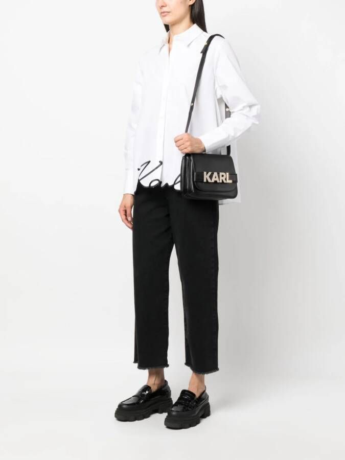 Karl Lagerfeld K Letters crossbodytas met logoplakkaat Zwart