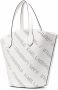 Karl Lagerfeld k Punched shopper met logo Wit - Thumbnail 4