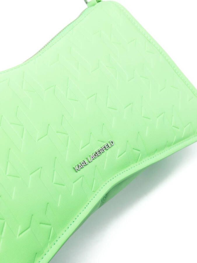 Karl Lagerfeld K Seven schoudertas met monogram Groen