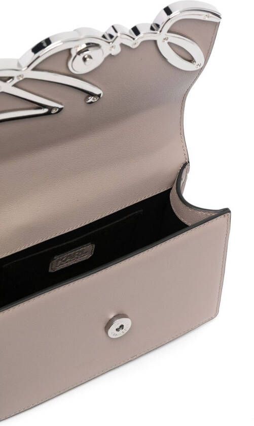 Karl Lagerfeld K Signature kleine schoudertas Grijs