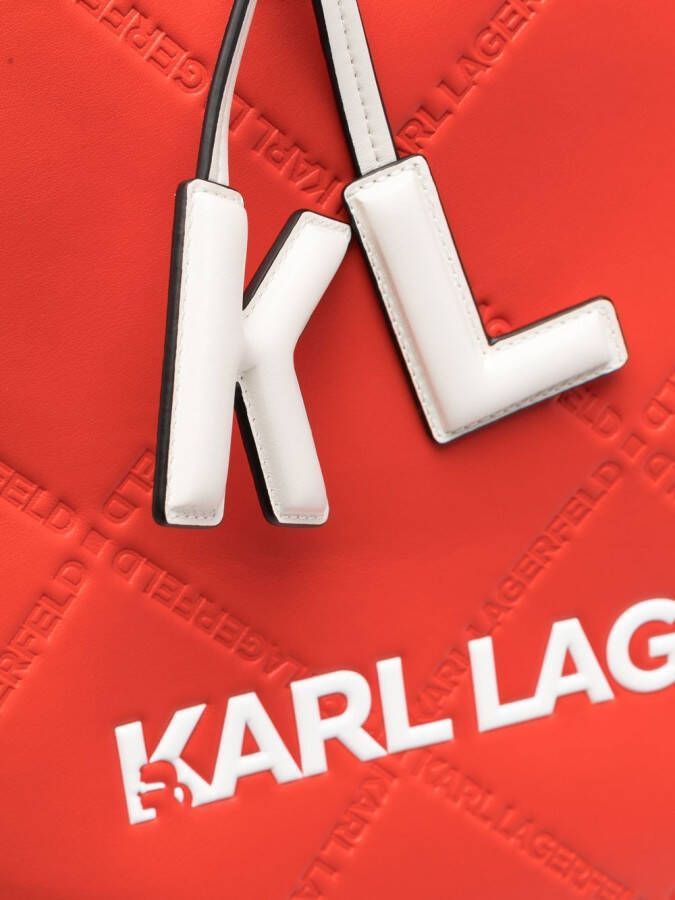 Karl Lagerfeld K Skare grote shopper Rood