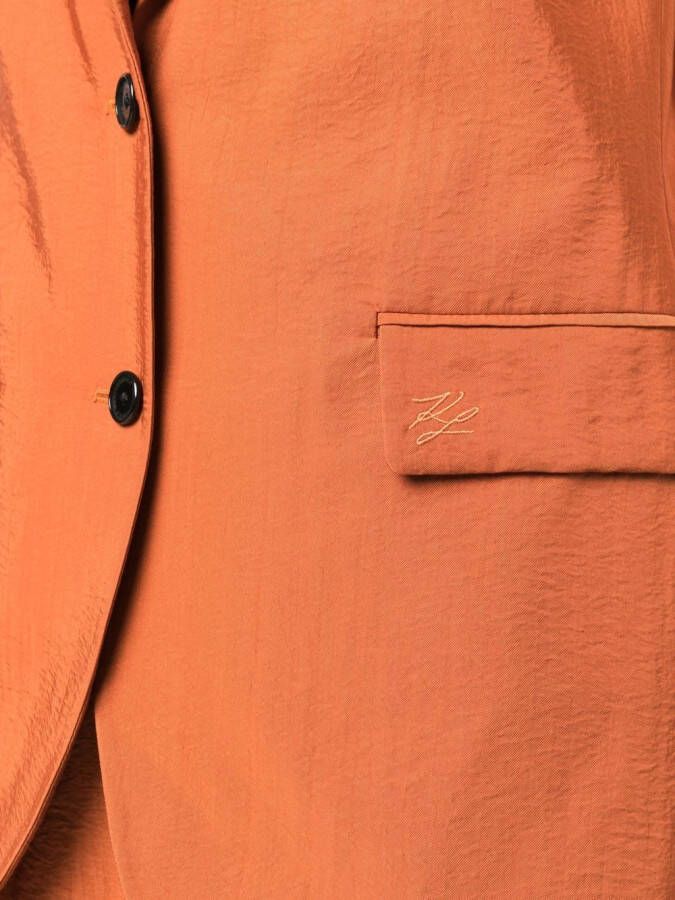 Karl Lagerfeld Lang gilet Oranje