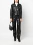 Karl Lagerfeld Leren bikerjack Zwart - Thumbnail 2