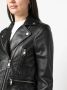Karl Lagerfeld Leren bikerjack Zwart - Thumbnail 5