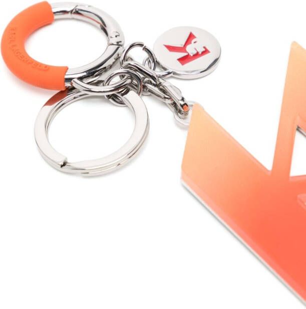 Karl Lagerfeld Sleutelhanger met monogram Oranje