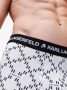 Karl Lagerfeld Drie boxershorts met logoband Zwart - Thumbnail 5