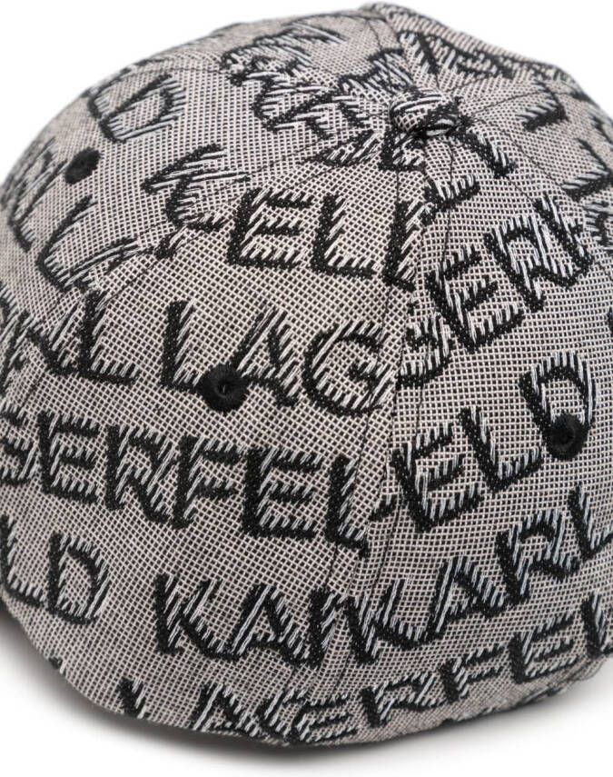 Karl Lagerfeld Honkbalpet met logoprint Zwart