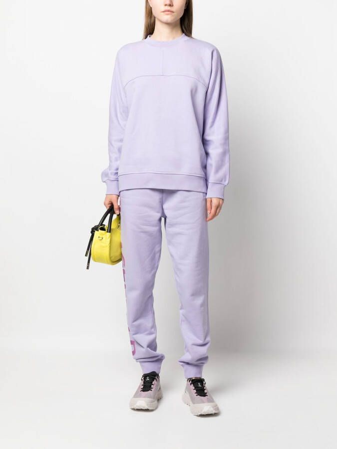 Karl Lagerfeld Sweater met logoprint Paars