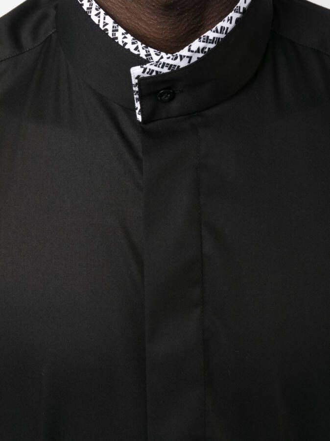 Karl Lagerfeld Overhemd met logoprint Zwart