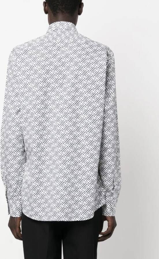 Karl Lagerfeld Overhemd met logoprint Wit