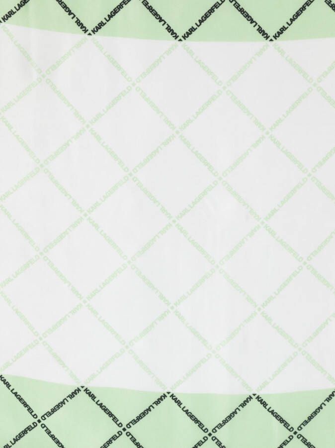 Karl Lagerfeld Sjaal met logoprint Groen