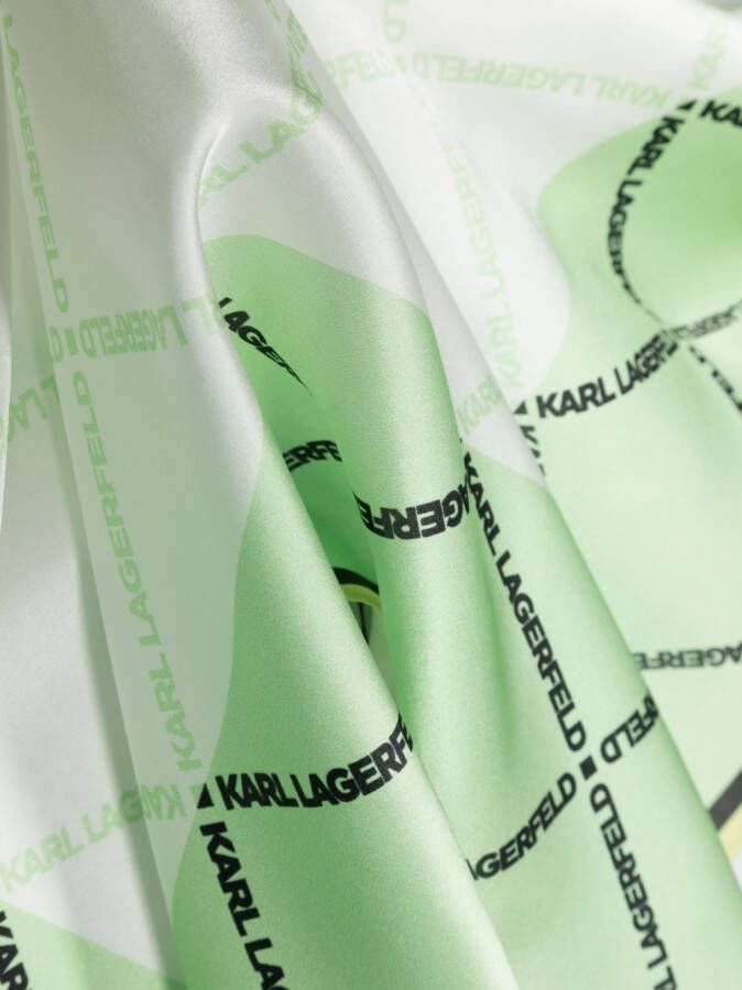 Karl Lagerfeld Sjaal met logoprint Groen