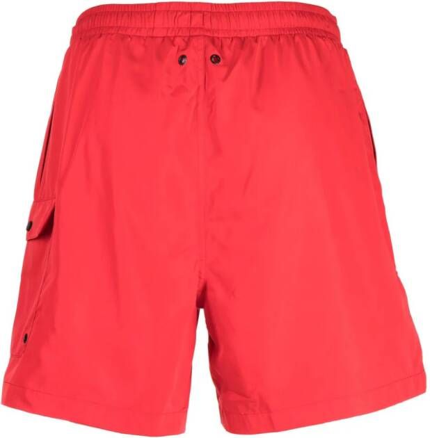 Karl Lagerfeld Zwembroek met logoprint Rood
